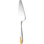 تصویر کفگیر سرو کیک ناب استیل مدل امپریال دور طلا 1 پارچه 