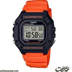 تصویر ساعت مچی کاسیو مدل W218H-4B2 با بند چرم 