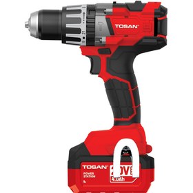 تصویر دریل شارژی چکشی براشلس 20 ولت توسن مدل 9622BHS Tosan model 9622BHS 20V brushless hammer drill