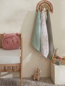 تصویر حوله تنپوش روبدوشامبر پسرانه و دخترانه بچگانه جنگل 100 ٪ پنبه کودک MUSLIN مجموعه چند رنگ کاراجا Karaca Home 