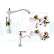 تصویر ست شیرآلات روکار البرز روز مدل علاالدین 