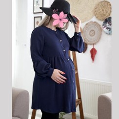 تصویر مانتو تونیک آستین پف ابرو بادی 