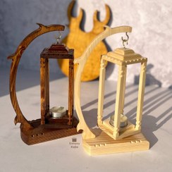 تصویر فانوس چوبی کمانی 