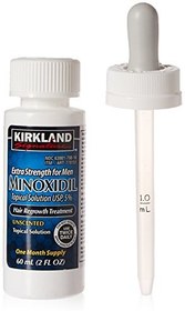 تصویر محلول تقویت مو ماینوکسیدیل کیرکلند5% Minoxidil Kirkland،برای آقایان ،(برای مصرف یکماهه) 