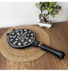 تصویر وافل ساز مشکی لوکس باکالیت و اجاق گاز İLİVA 