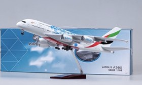 تصویر ماکت هواپیما ایرباس 380 امارات | Airplane Model 1:160 Airbus A380 Emirates Expo 