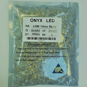 تصویر ال ای دی کلاهی دوچیپ زرد 