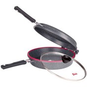 تصویر تابه دوبل دورو گرانیت کاندید قهوه ای و خاکستری 28