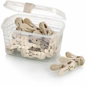 تصویر سبد جا گیره رخت لیمون 