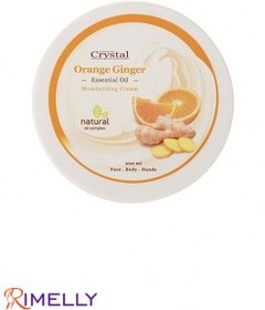 تصویر کرم مرطوب کننده صورت و بدن پرتقال و زنجبیل کریستال Crystal Moisturizing Cream Orange Ginger