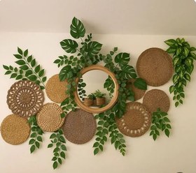 تصویر دیوارکوب حصیری 