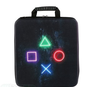 تصویر کیف حمل ps4 طرح آیکون دسته نوع سوم ا PlayStation 4 Case PS Icons Design 3 PlayStation 4 Case PS Icons Design 3