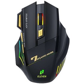 تصویر ماوس بی سیم مخصوص بازی ایلون مدل GM7B ELEVEN GM7B WIreless Gaming Mouse