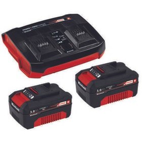 تصویر شارژر باتری کیت شروع کننده 2X 3.0AH و TWINCHARGER آینهل Einhell 