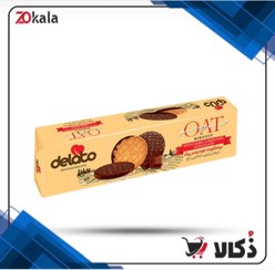 تصویر بیسکویت جو دوسر پرک با روکش کاکائویی دلاتو 195 گرمی 