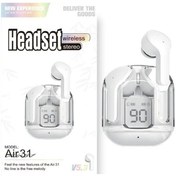 تصویر ایرپاد بلوتوثی مدل Air 31 شیشه ای Bluetooth air 31