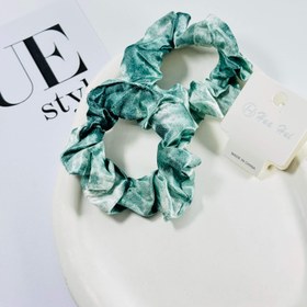 تصویر کش‌موی ساتن دوتایی - سبز 