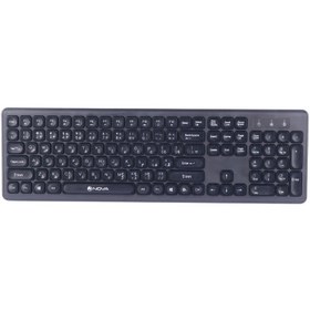 تصویر کیبورد و موس بی سیم نوا NKM-1401WL Nova NKM-1401WL Wireless Mouse And Keybord