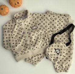 تصویر ست ۳تکه سویشرت و شلوار ستاره 