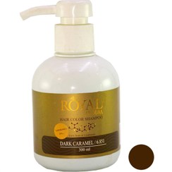 تصویر شامپو رنگ مو آتوسا رویال (Atousa Royal) شماره 6.851 رنگ کاراملی تیره حجم 300 میلی‌ لیتر 