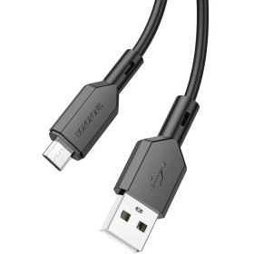 تصویر کابل تبدیل USB به MicroUSB بروفون مدل BX70 طول 1 متر Borofone BX70 MicroUSB Cable 1m