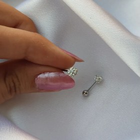 تصویر پیرسینگ نگینی تک عددی - کد ۱۲ 