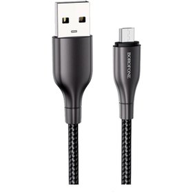 تصویر کابل تبدیل USB به microUSB بروفون مدل BX45 طول 1 متر 