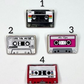 تصویر پیکسل چوبی نوار کاست 