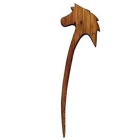 تصویر پین مو چوبی اسب 