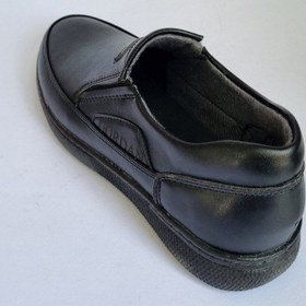 تصویر کفش مجلسی مردانه شیفر چرم مشکی سایز ۴۰ تا ۴۴ 