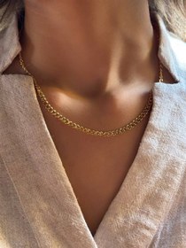 تصویر گردنبند طلا کارتیه کم اجرت کدNC1833 