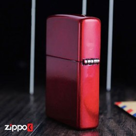 تصویر فندک اورجینال بنزینی زیپو مدل Zippo CANDY APPLE RED Zippo CANDY APPLE RED