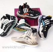 تصویر کتونی بسکتبال زیپ لاین رنگ بنفش 