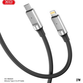 تصویر کابل شارژ و انتقال داده USB-C به لایتنینگ XO مدل NB-Q252A PD 27W 