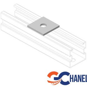 تصویر اتصال واشر مربعی پروفیل سی چنل 
