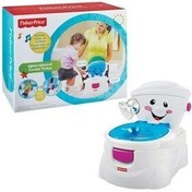 تصویر آداپتور توالت و لگن سفید دخترانه پسرانه بچگانه سرگرم کننده مربی کودکان Fisher Price 