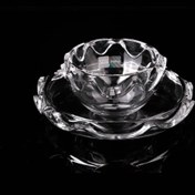 تصویر ست پذیرایی پیاله و پیش‌دستی کریستال کن کن can can ساخت چین 