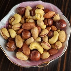 تصویر آجیل چهار مغز شور زعفرانی اعلا - 1 کیلوگرم / زیپ کیف 