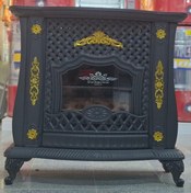 تصویر بخاری شومینه پایه دار کانی بل مدل کلاسیک حصیری ۱۰۲۰ 