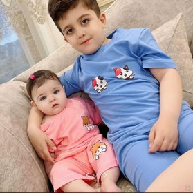 تصویر ست تیشرت شرتک بچگانه Children's t-shirt set