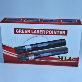 تصویر لیزر پوینتر خطی سبز مدل شارژی MLG-Laser 303 