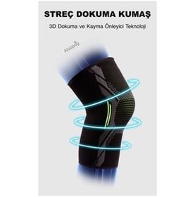 تصویر زانو بند والیبال مردانه و زنانه تناسب اندام بسکتبال ورزشی ارتوپدی در فضای باز تمرینی سیلیکونی بدون لغزش 1 عدد Alazpay 