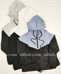 تصویر بادگیر ورزشی کلاهدار نیم زیپ 