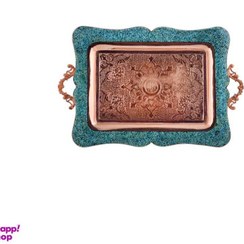 تصویر سینی چای خوری فیروزه کوبی آقاجانی (Aghajani) 