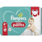 تصویر پوشک بچه شورتی پمپرز 4+بسته 39عددیpampers 