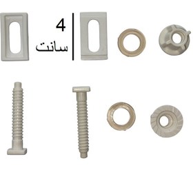 تصویر لوازم در توالت فرنگی بست لولا پیچ درب t15 