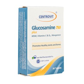 تصویر گلوکزآمین پلاس 750 میلی گرم سنتروویت ا Glucosamine Plus 750 mg Centrovit Glucosamine Plus 750 mg Centrovit