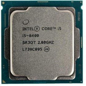 تصویر پردازنده تری اینتل مدل آی فایو 8400 با فرکانس 2.8 گیگاهرتز پردازنده CPU اینتل Core i5-8400 2.8GHz LGA 1151 Coffee Lake