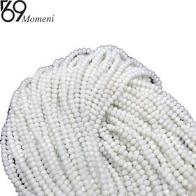 تصویر مهره کریستال سایز ۶ رنگ سفید 