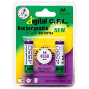 تصویر باتری شارژی قلمی سی اف ال 4550 میلی آمپر مدل CFL CFL Rechargable Battery AA 4550mAh